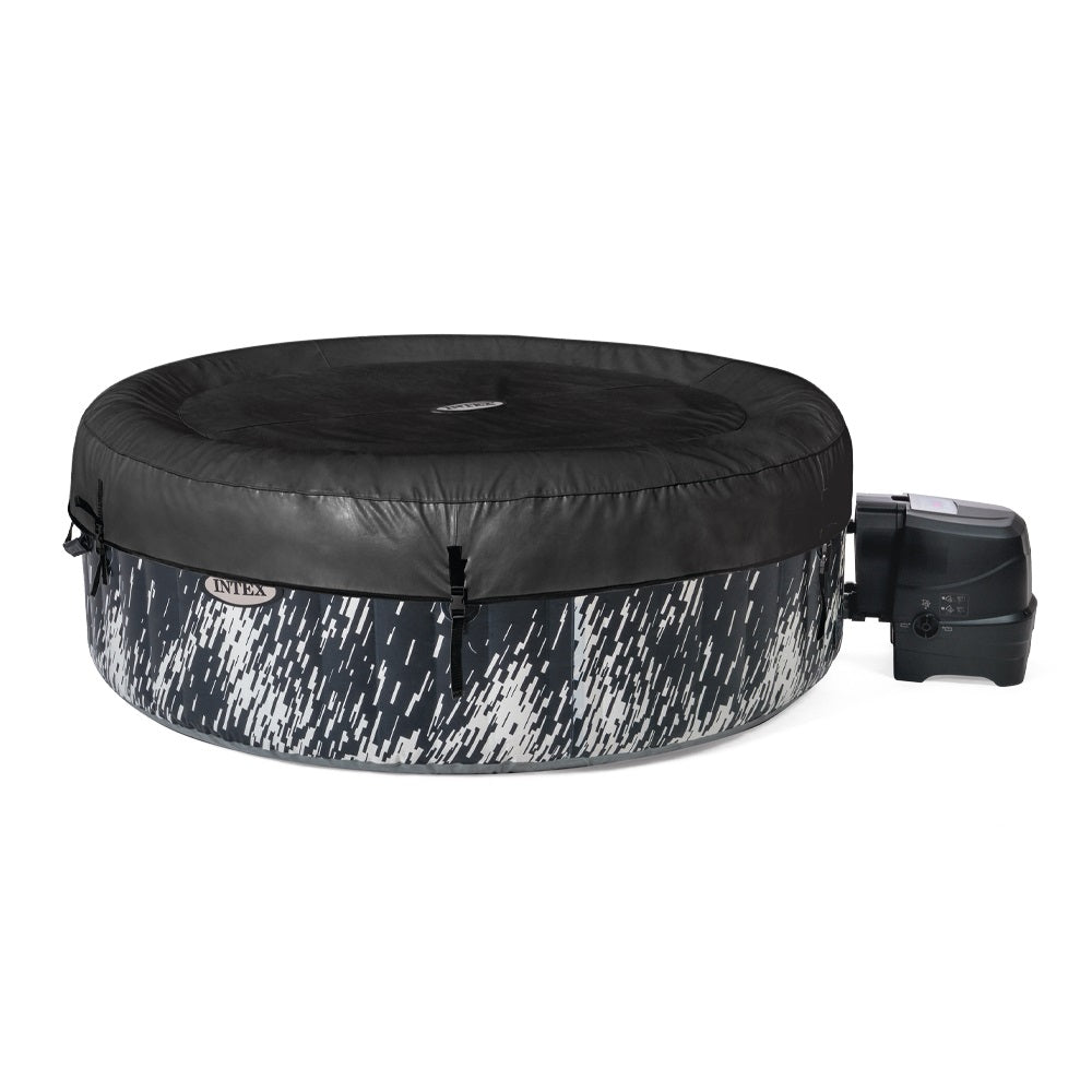 Whirlpool Glow Deluxe, rund, mit mehrfarbiger LED-Beleuchtung, für 4 Personen