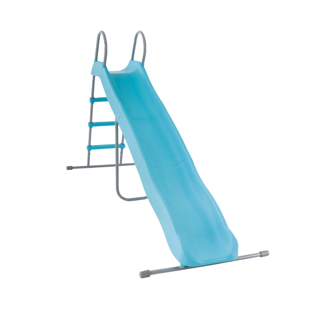 freistehende Rutsche mit 3 Stufen in blau