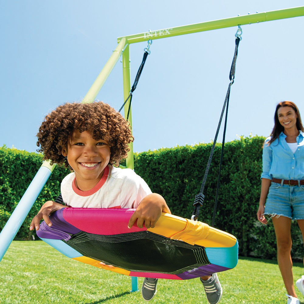 Spielgerät mit 2 Funktionen, 2 verschiedene Schaukelmodelle