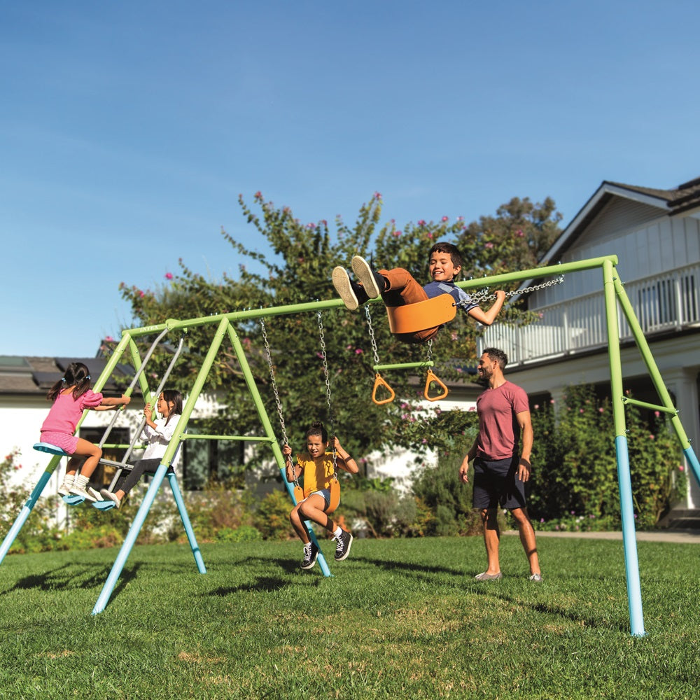 Spielgerät mit 4 Funktionen, 3 verschiedene Schaukelmodelle