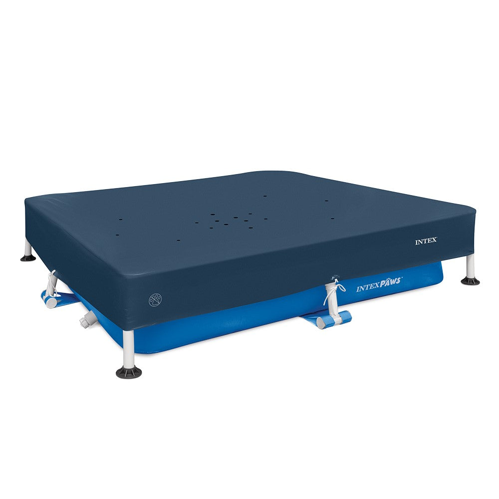 Haustier Frame-Pool, quadratisch, mit 12V Pumpe