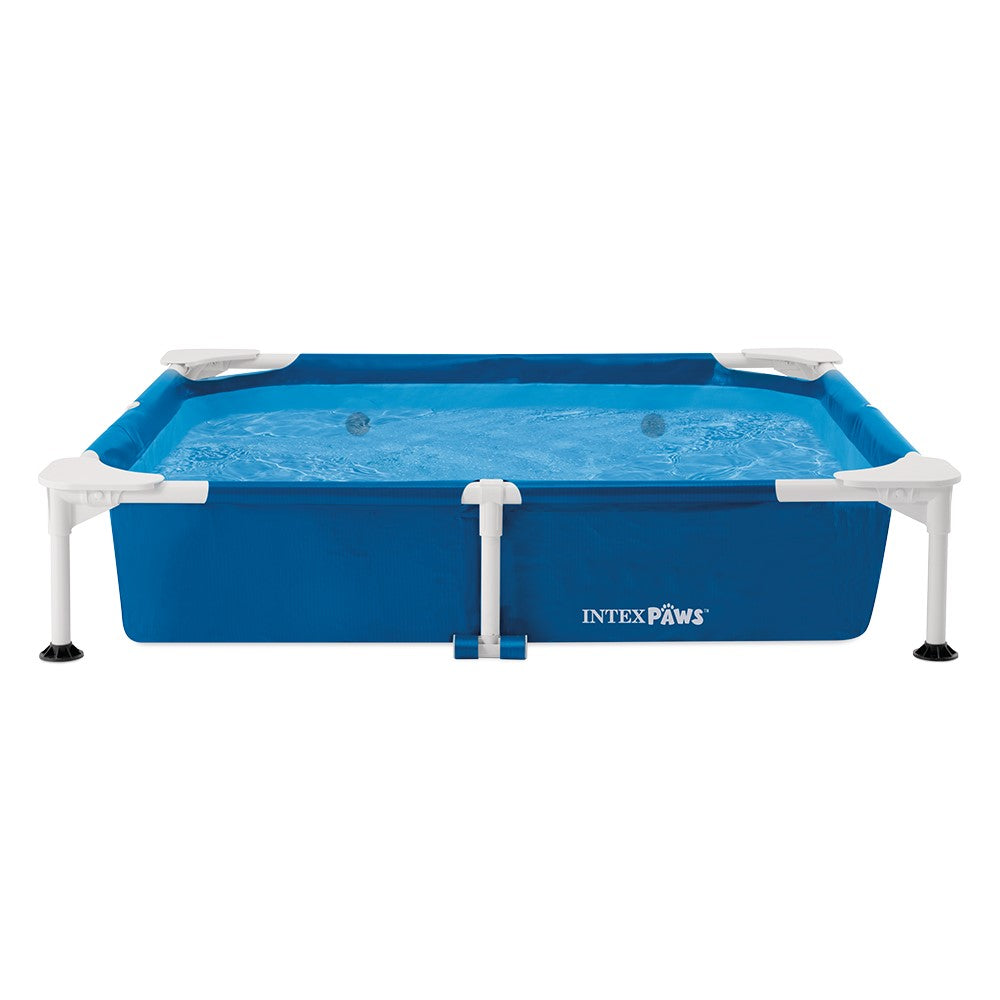 Haustier Frame-Pool, quadratisch, mit 12V Pumpe