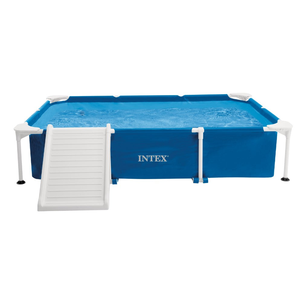 Haustier Frame-Pool, rechteckig, mit Rampe und 12V Pumpe