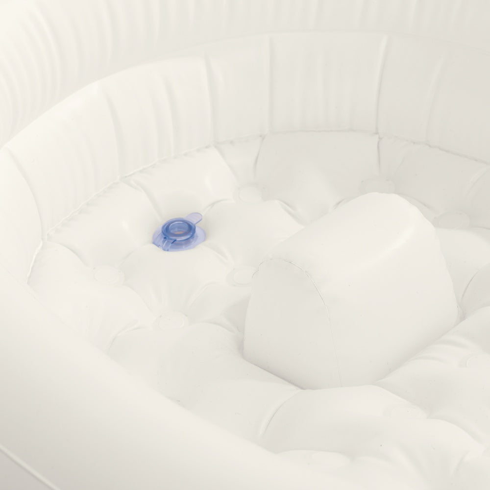 Aufblasbare Babybadewanne mit Handpumpe, 89 x 66 x 25 cm