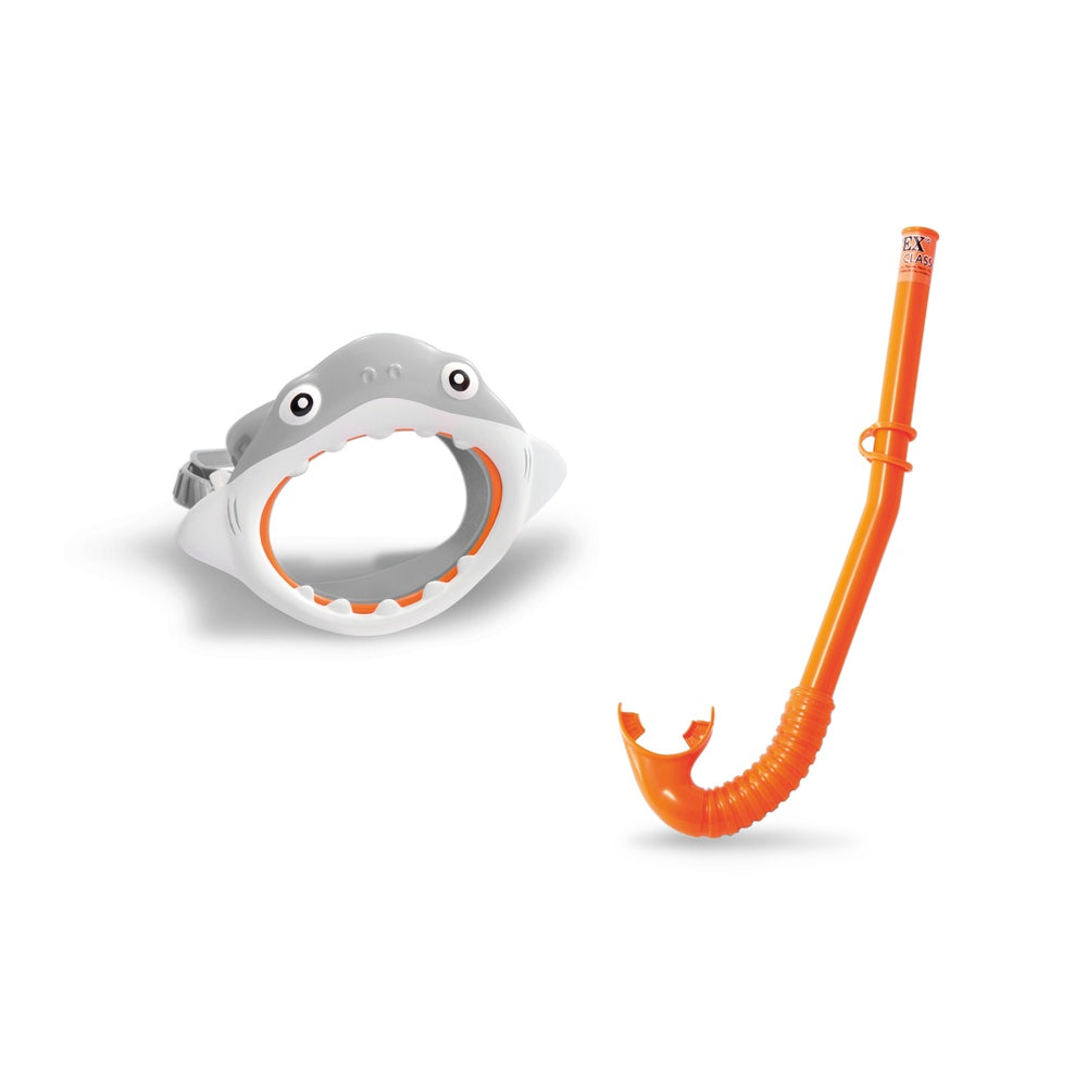 Schnorchel-Set "Shark" mit Taucherbrille im Hai-Design & Schnorchel