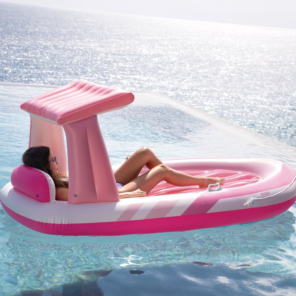 Seitenansicht der pink Paradise Float 