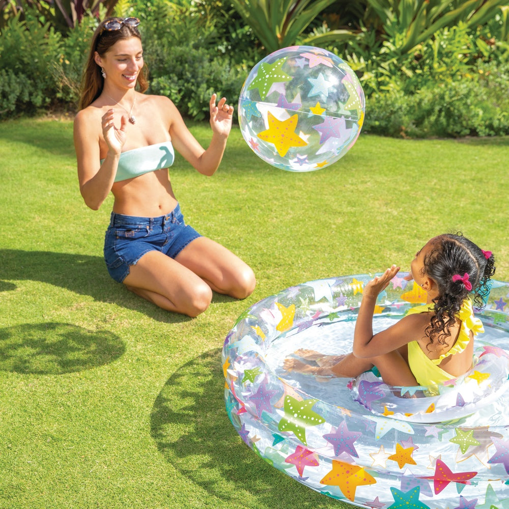 Kinderpool-Set "Starfish Pool", mit Ball & Schwimmreifen, (122x25cm)