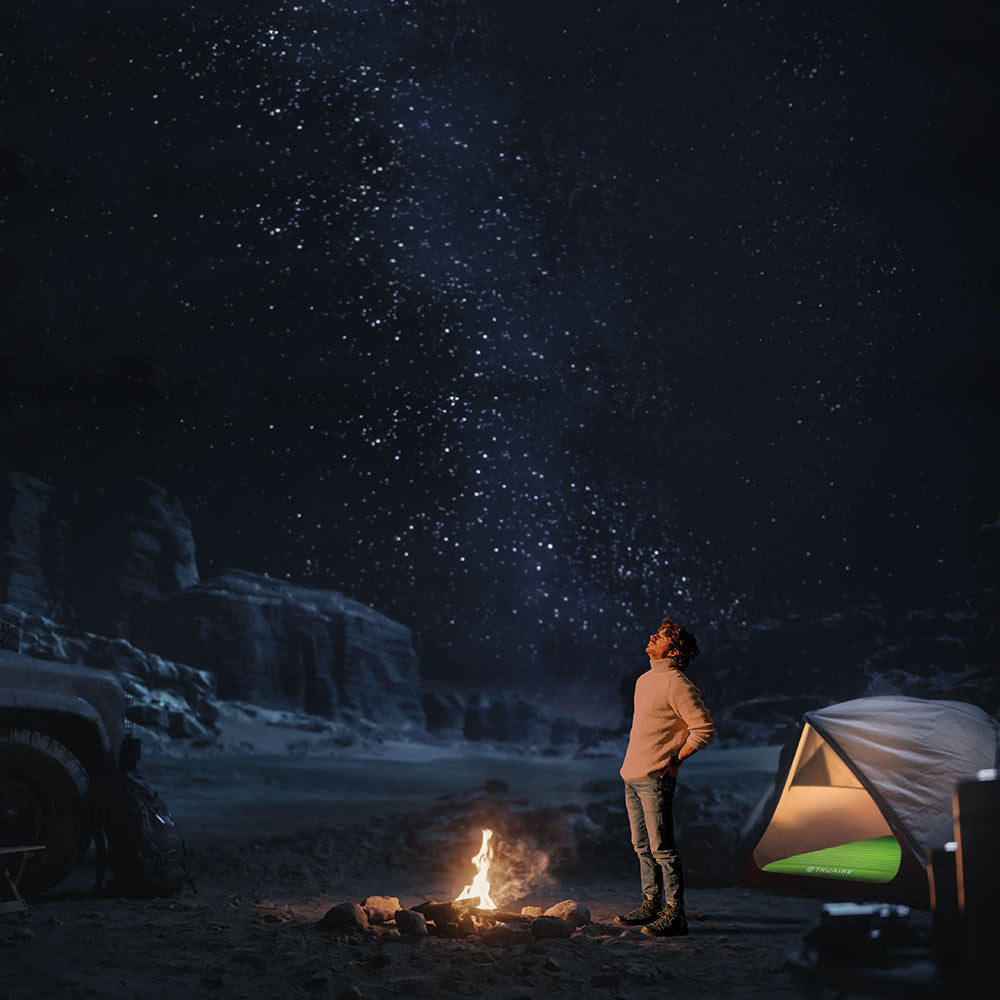 Camping Matratze Outdoor, 76x191x17cm, aus TPU, mit USB-Pumpe