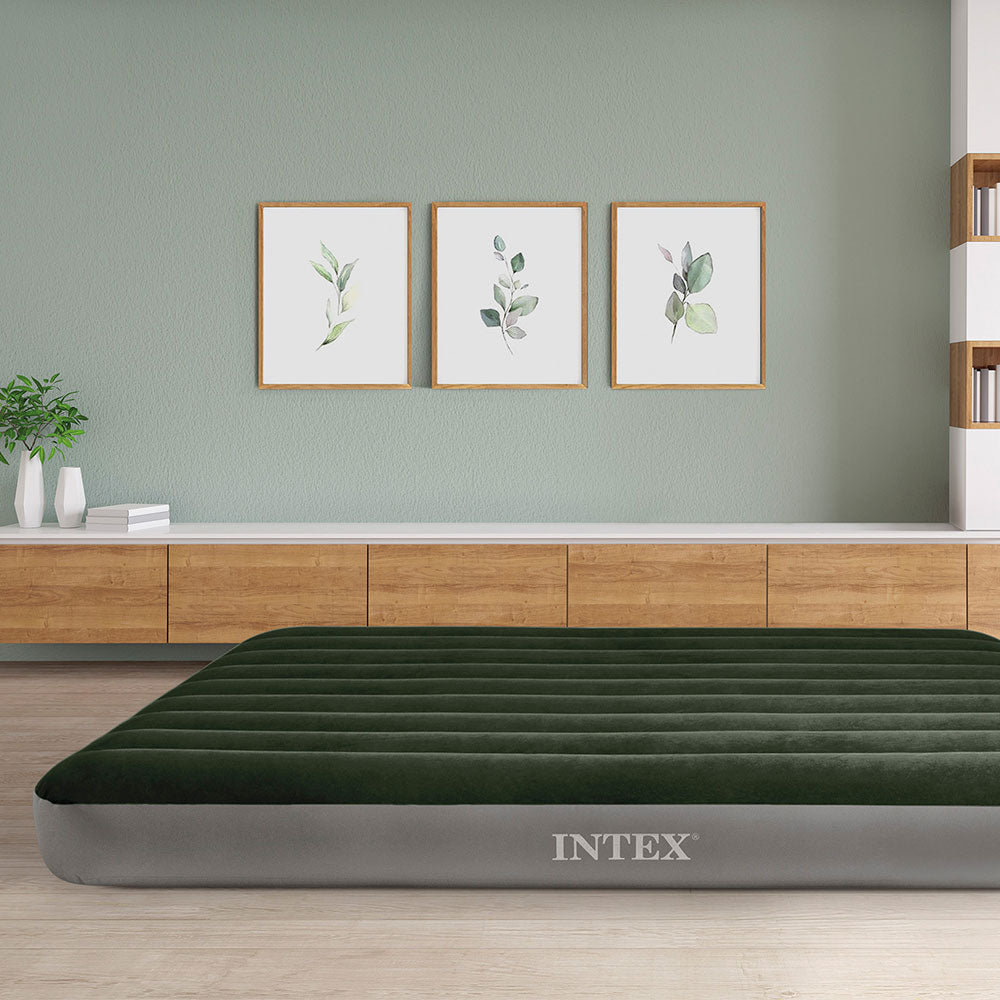 INTEX Luftbett Standard Prestige Downy grün Queen