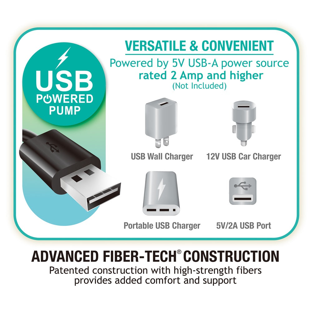 Luftbett Standard Prestige Mid-Rise, Queen, mit FastFill USB Pumpe