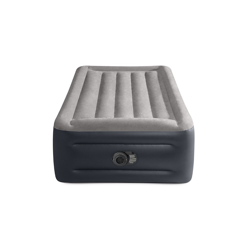 INTEX Luftbett Plus Deluxe PillowRest Twin mit FastFill Pumpe