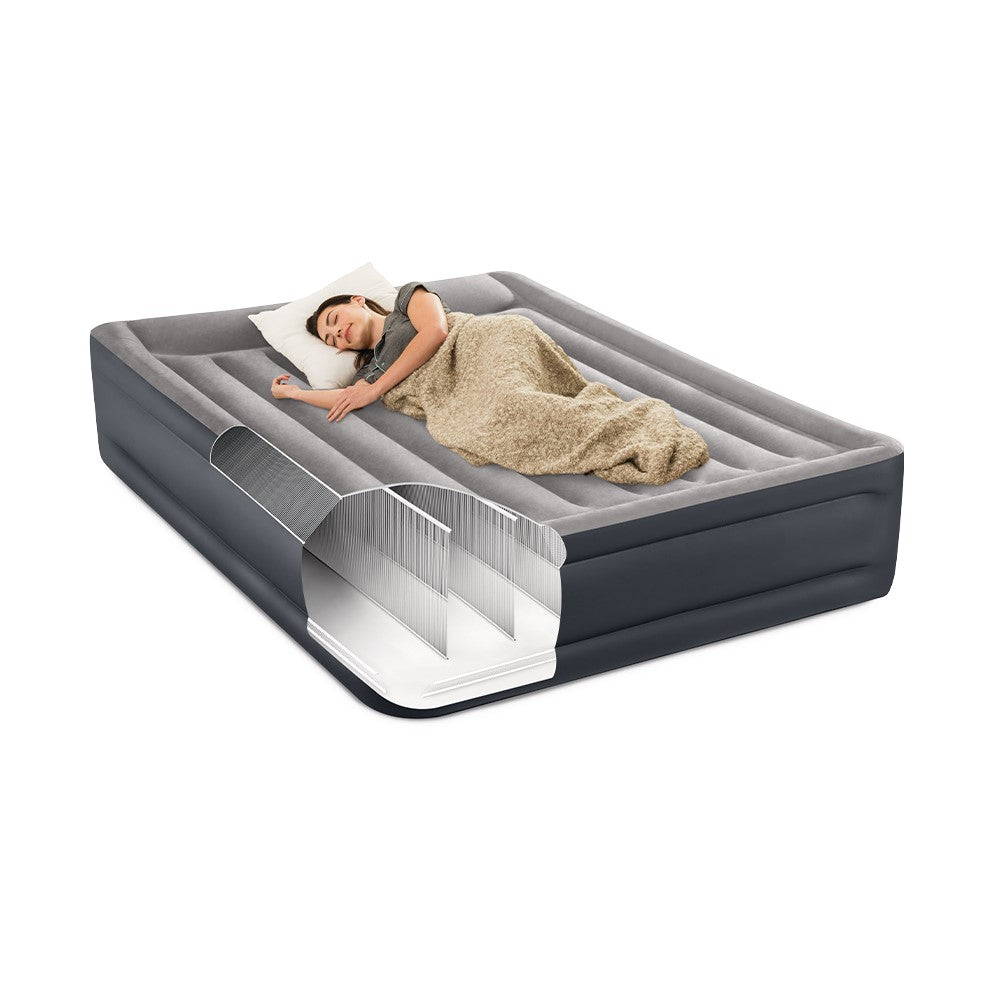 Luftbett Plus Deluxe PillowRest, 152x203x42cm, mit FastFill Pumpe