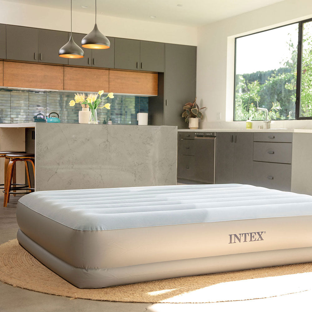 INTEX Luftbett Plus Prestige Mid Rise Queen mit FastFill USB Pumpe
