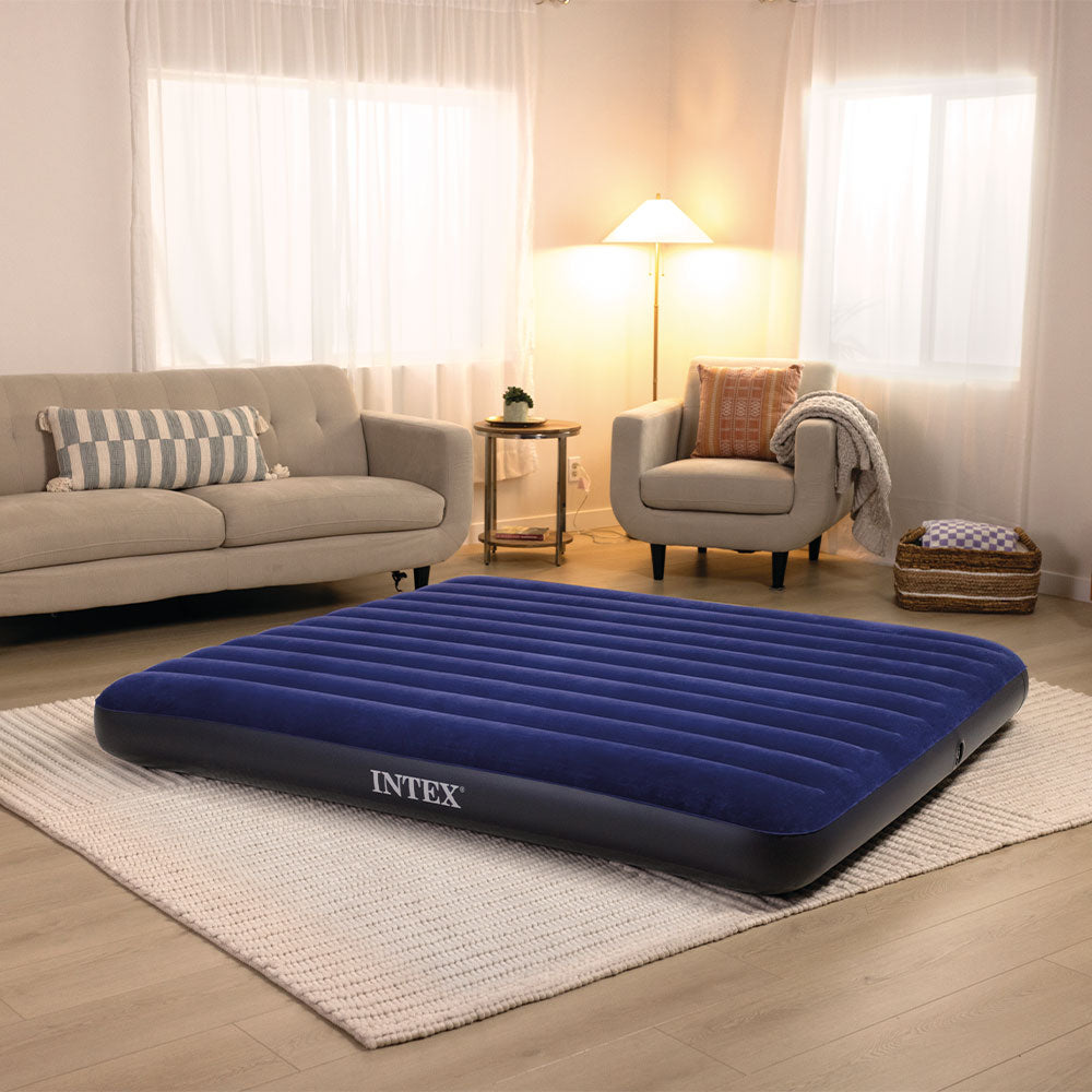 INTEX Luftbett Standard Classic Downy blau King