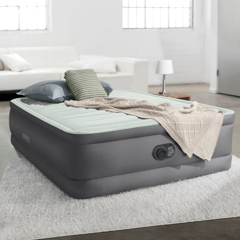 INTEX Luftbett Premium PremAire I Full mit FastFill Pumpe