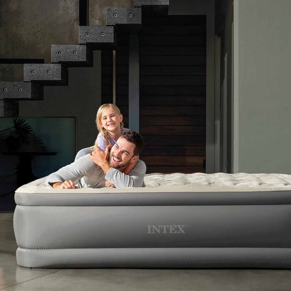 Luftbett Deluxe PremAire II, 152x203x46cm, mit doppellagiger Fiber-Tech Innenkonstruktion und Digital Pumpe