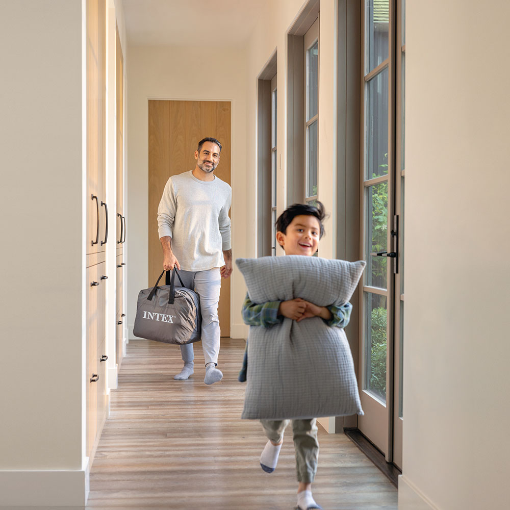 Luftbett Deluxe PremAire II, 152x203x46cm, mit doppellagiger Fiber-Tech Innenkonstruktion und Digital Pumpe