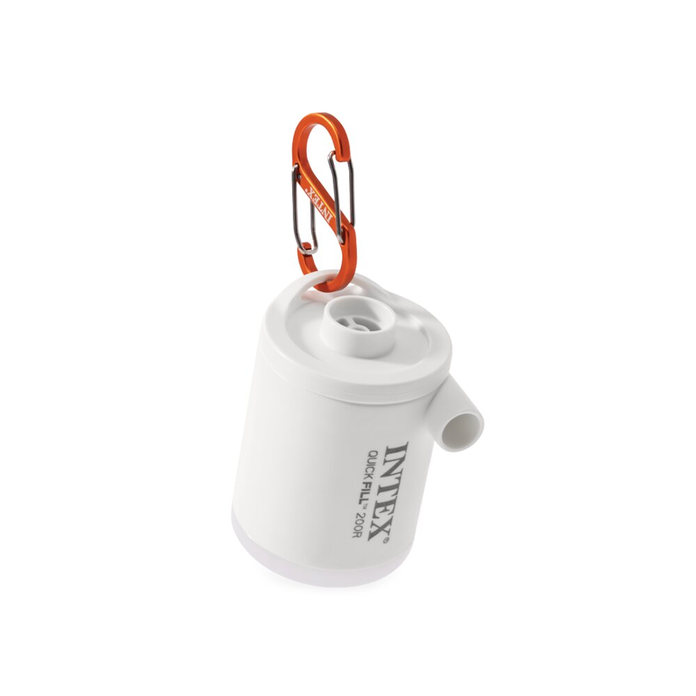 Elektrische Mini USB-Luftpumpe QuickFill USB200R mit Licht & Karabiner