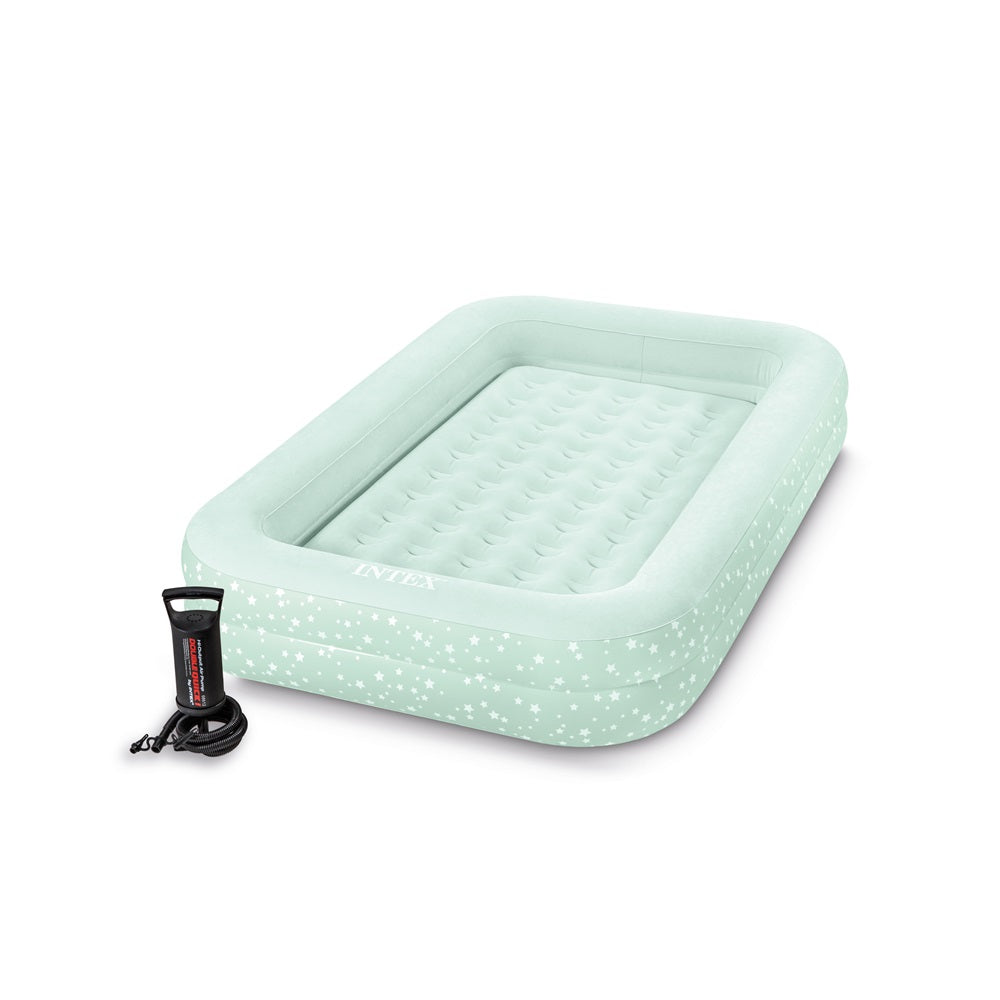 INTEX Kinderluftbett mit hohem Rand grün