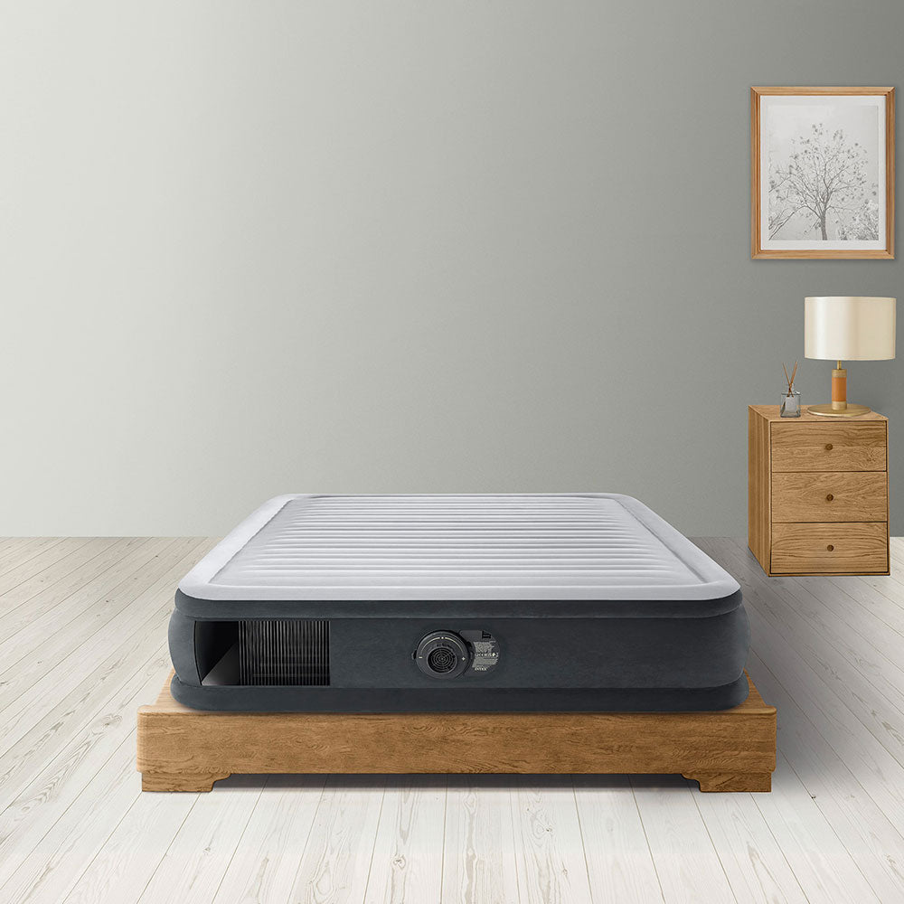 Luftbett Deluxe Comfort Plush MidRise, 137x191x33cm, mit FastFill Pumpe