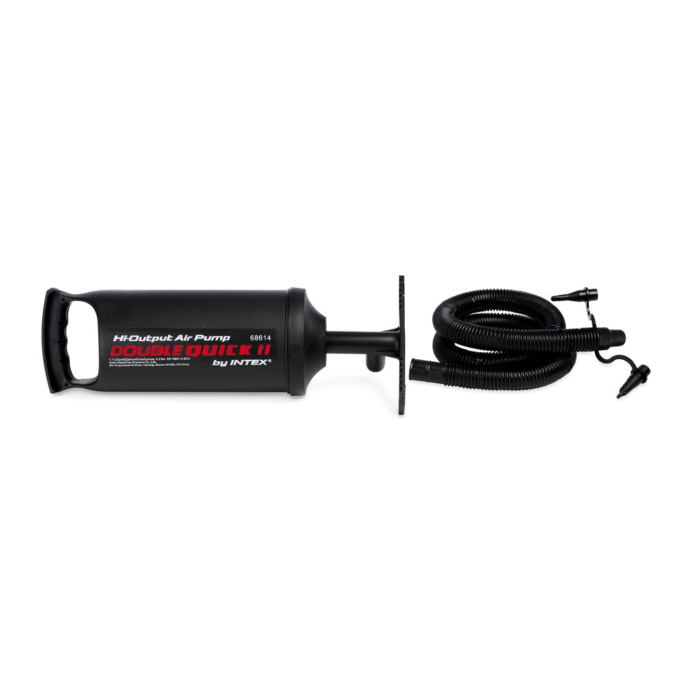 Doppelhub-Luftpumpe 36cm, inkl. 3 Düsenaufsätzen