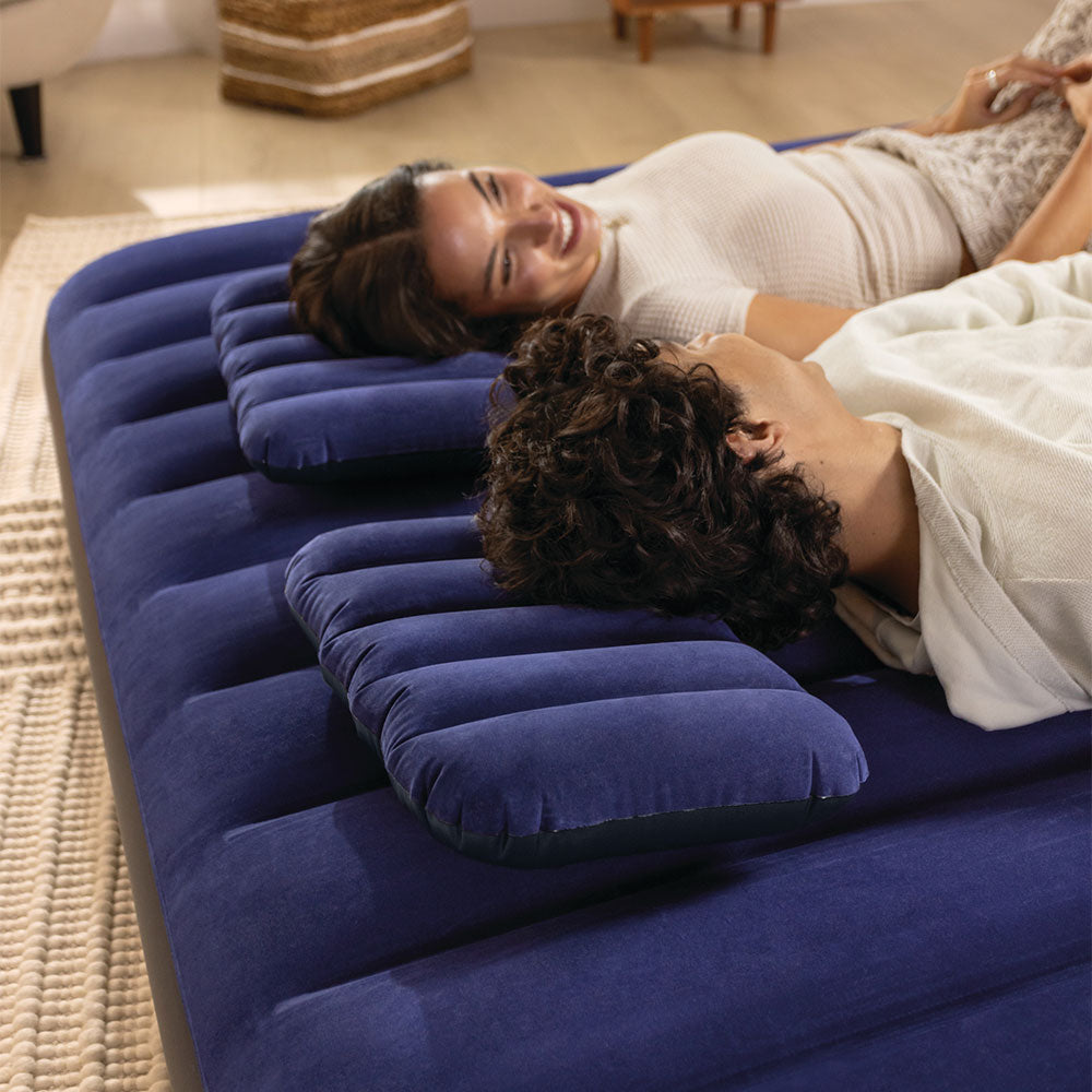 Kissen Downy, blau, 43x28x9cm