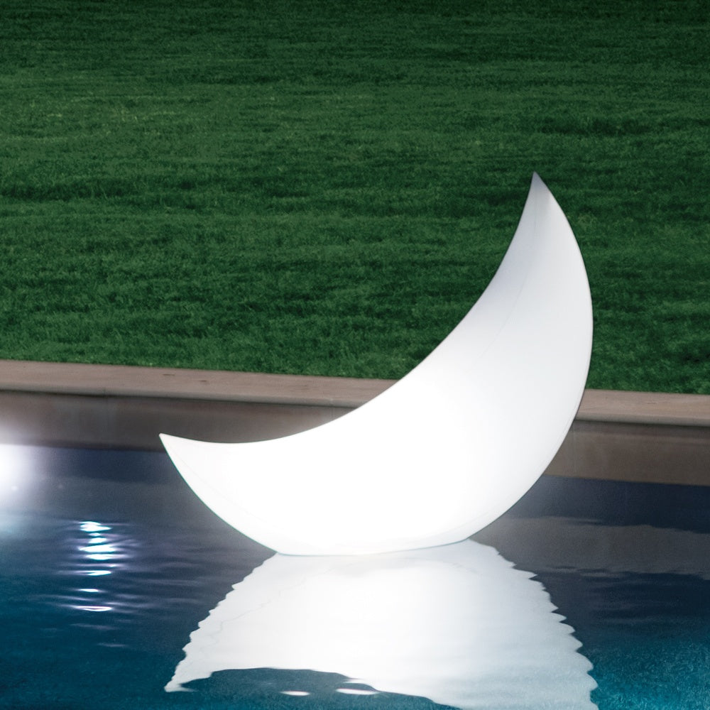 Schwimmender LED Halbmond (1,35 x 0,43 x 0,89m)