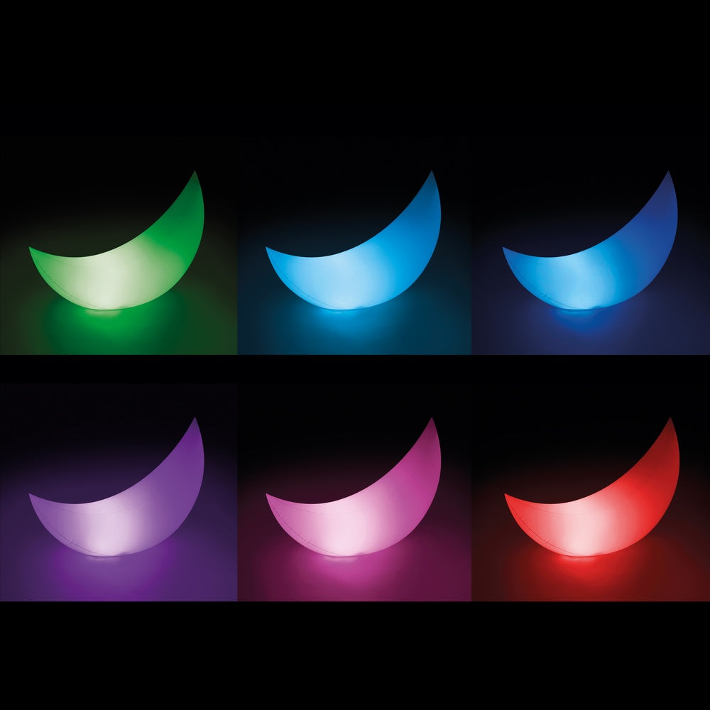 Schwimmender LED Halbmond (1,35 x 0,43 x 0,89m)